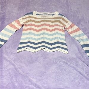 FCT with Love Striped Pullover Knitted Sweater